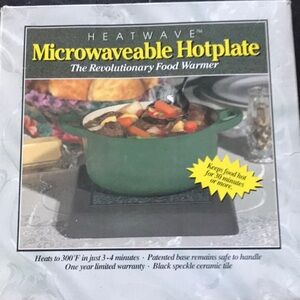 Green Microwaveable Hotplate new in the box